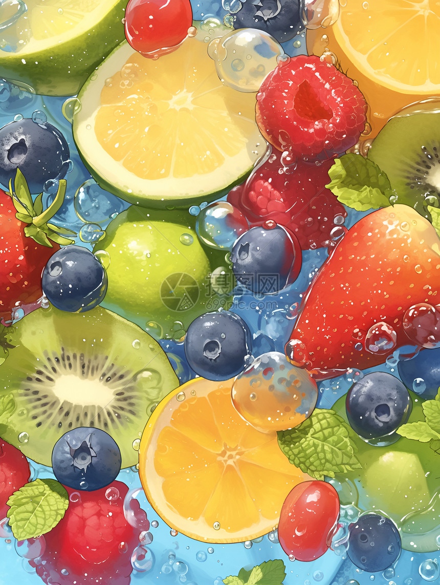 水果的多汁和脆爽图片