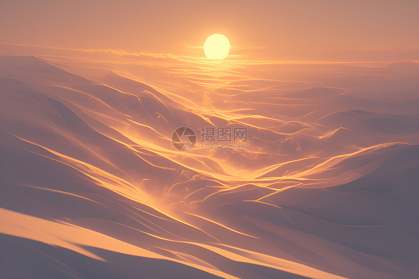 日落时的北极奇观图片