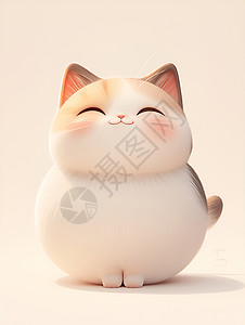 艺术猫咪懒洋洋地白猫插画
