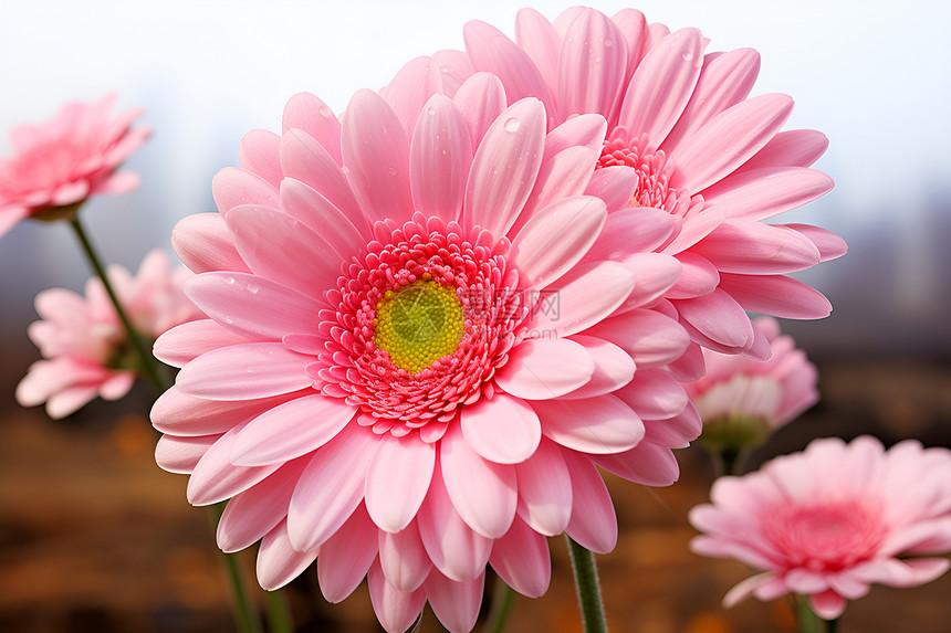 粉色花束的自然魅力图片