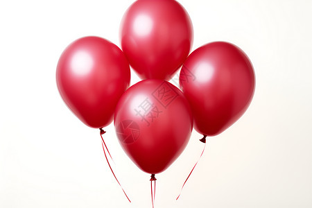 气球红色红色气球派对插画