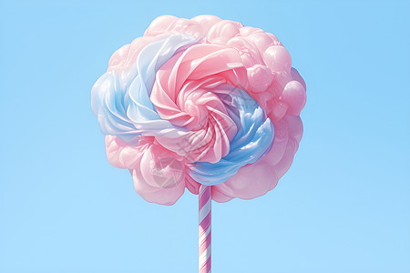 庆六一棉花糖梦幻细腻的棉花糖插画