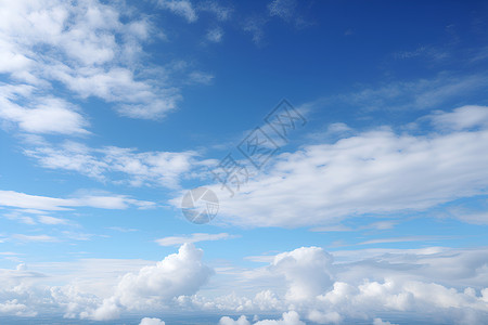 红飘带漂浮漂浮的白云背景