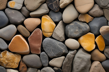 石材地面自然纹理中的石头背景