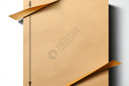 一张带有铅笔的棕色纸张和一张带有铅笔的棕色纸张高清图片