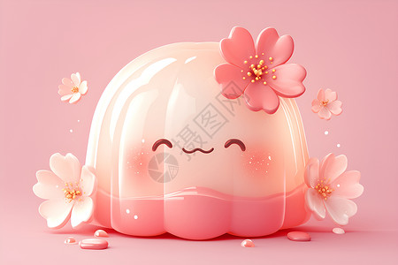 粉色果冻背景图片