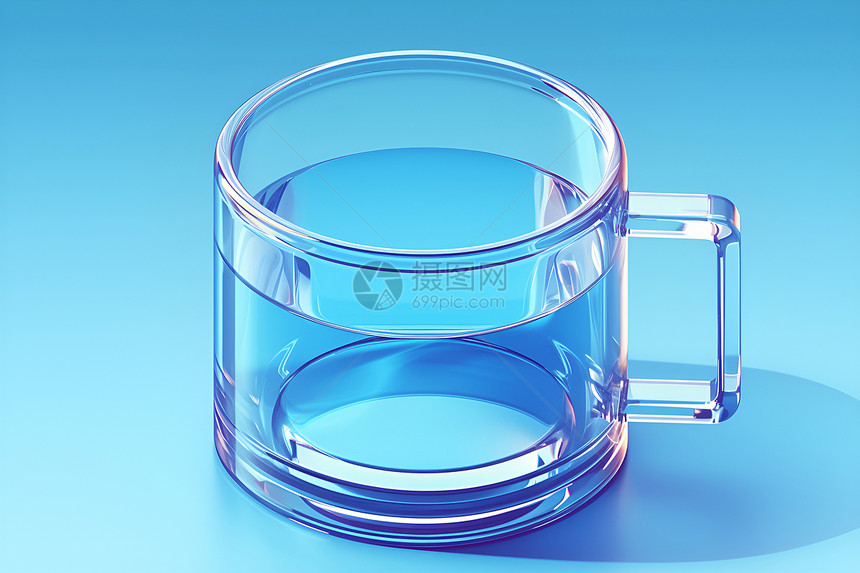透明杯子中的水图片