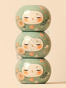 陶瓷猫多彩的猫瓷碗插画