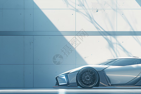 科技汽车空间未来主义汽车插画