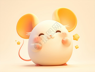 卡通的立体老鼠背景图片