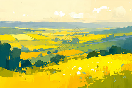 乡村的田野背景图片