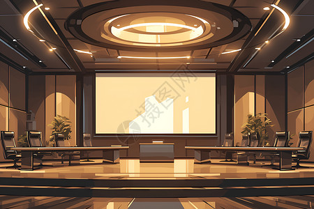 大会议室中心背景图片