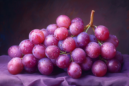 紫色葡萄背景图片