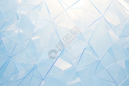 几何玻璃蓝白渐变壁纸背景图片