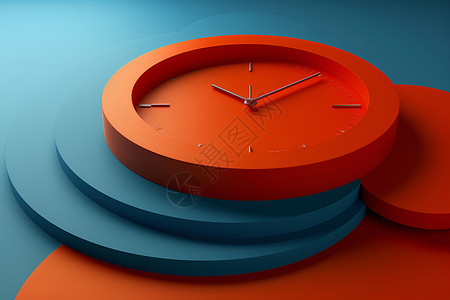 旋转色彩旋转的时钟设计图片