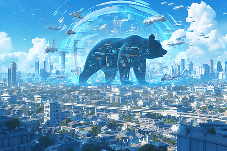 未来之熊背景图片