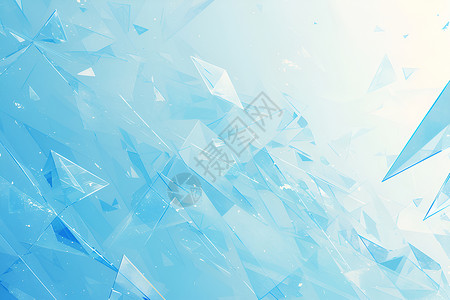 立体冰晶背景图片