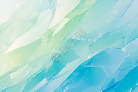 冰晶立方几何质感壁纸插画