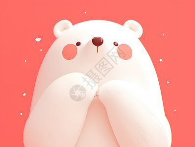 北极熊logo梦幻北极熊插画
