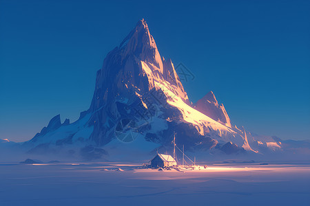 雪山冒险背景图片