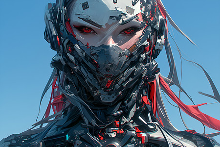 未来女性机器人背景图片