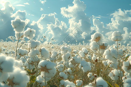 白花花的长绒棉高清图片