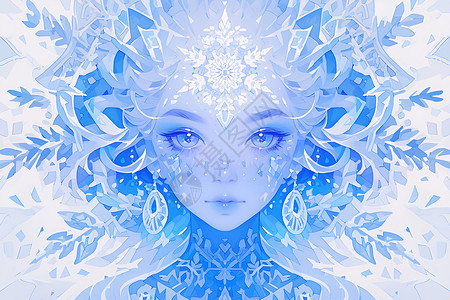 冰雪女王插图高清图片