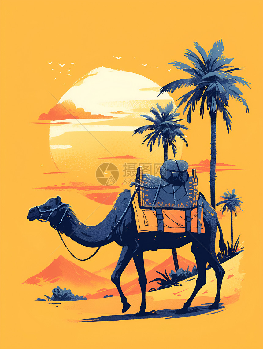 一只骆驼图片