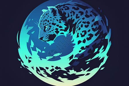 蓝豹世界背景图片