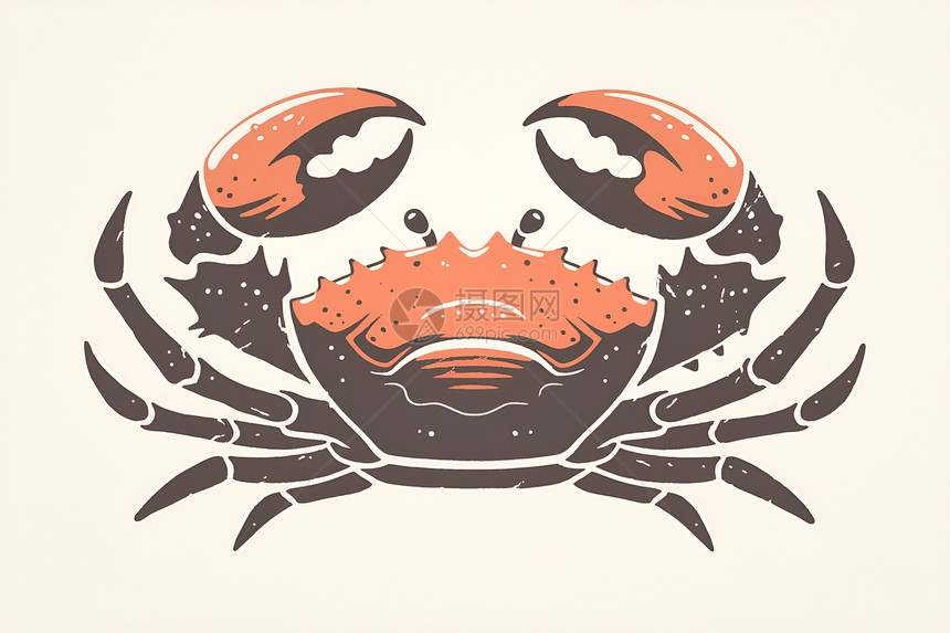 螃蟹卡通图标图片