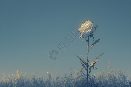 草原上的花朵背景图片