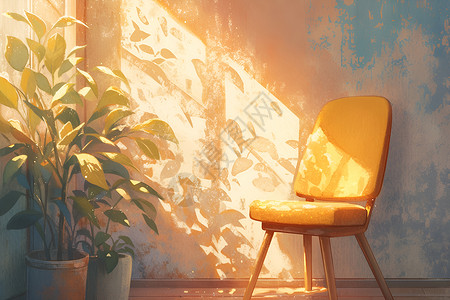 温暖空间的椅子背景图片