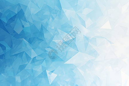 水晶切割切割面的几何玻璃质感插画