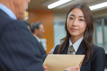 办公室里d 女人背景图片