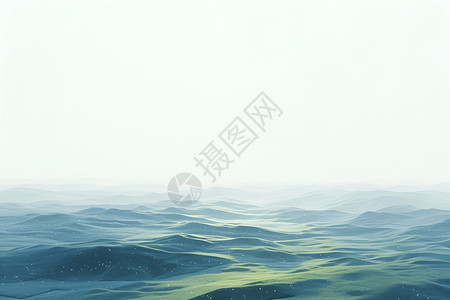 碧绿的海水流动的海水高清图片