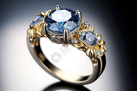 蓝宝石素材珍贵珠宝背景