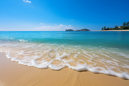 海岸上的沙滩背景图片