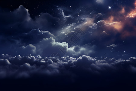 夜晚天空背景图片