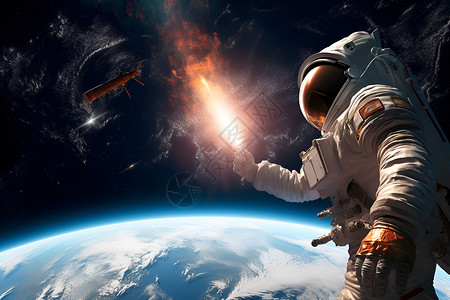 宇航员的宇航服背景图片