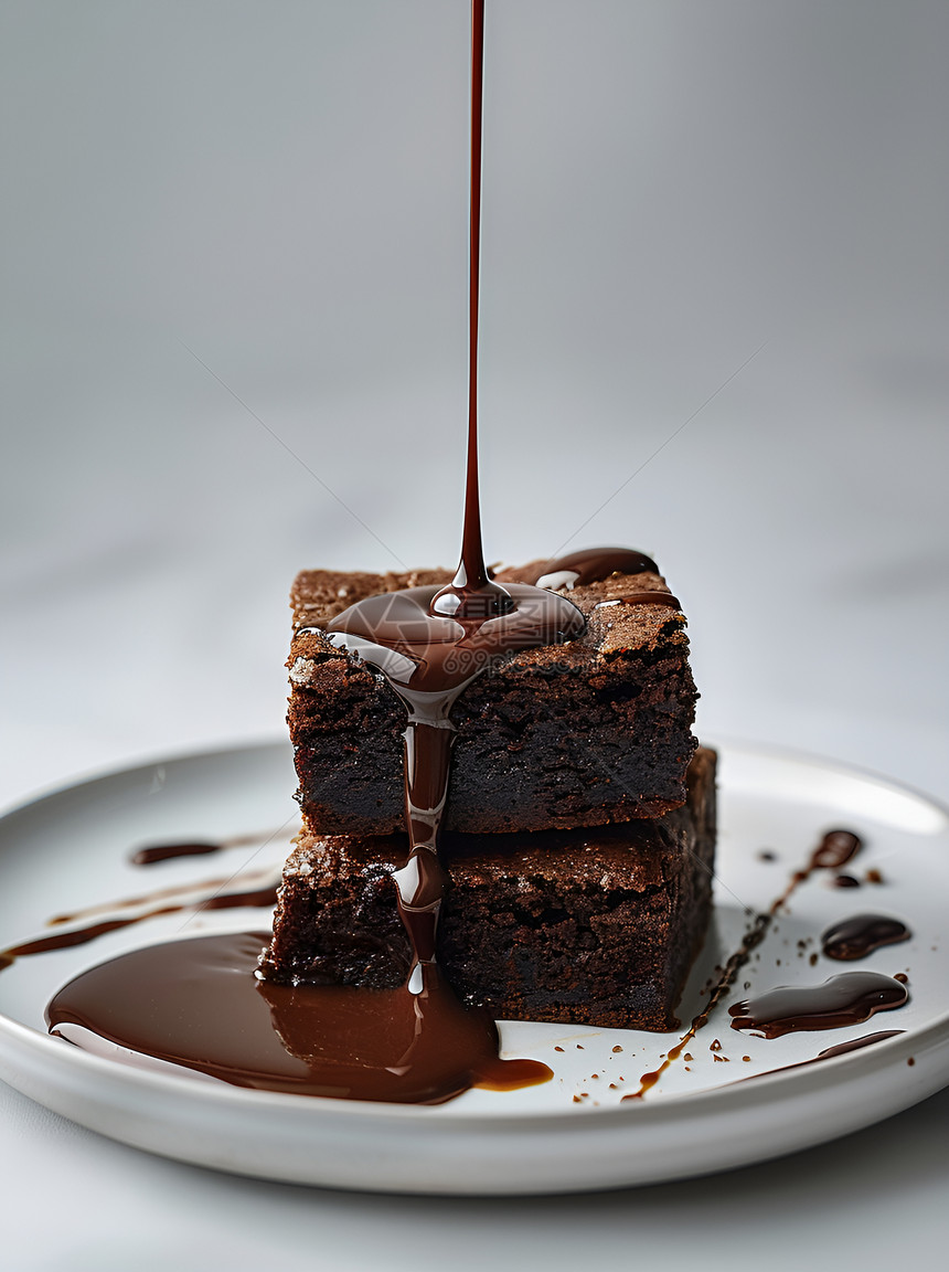 巧克力蛋糕的甜蜜诱惑图片