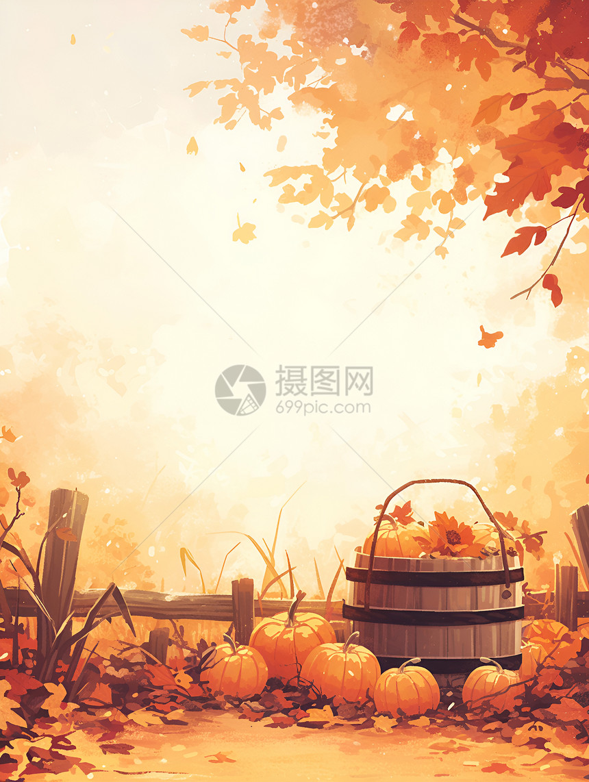 秋日丰收图片