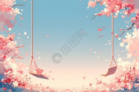樱花旋律背景图片