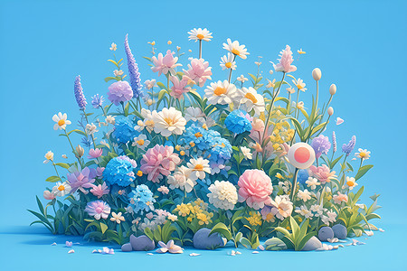 美丽的花卉背景图片