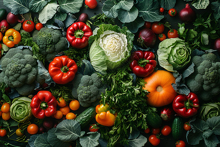 新鲜的蔬菜背景图片