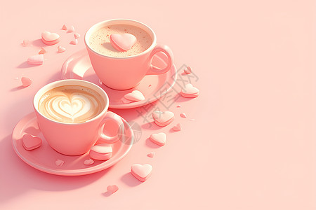 爱之咖啡背景图片