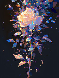 玫瑰抽象景象背景图片
