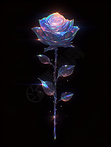 美丽发光玫瑰背景图片