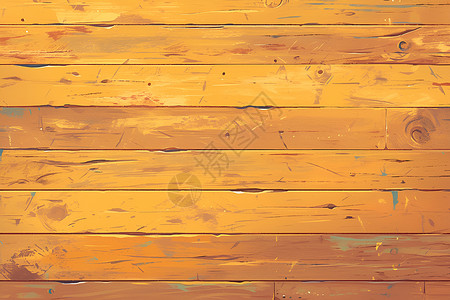 木制地板航行的木质甲板插画