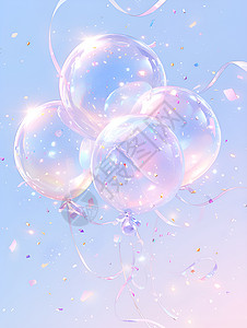糖果梦境气球背景图片