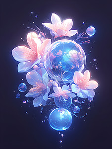 抽象花卉背景背景图片